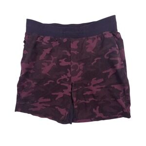 Lululemon Shorts Mens Medium Camo Maroon T.H.E. Linerless Short Hemmed to 7"‎